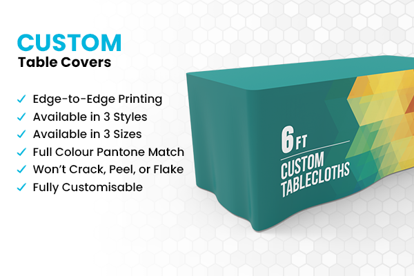 Premium 6ft Table Cover Included