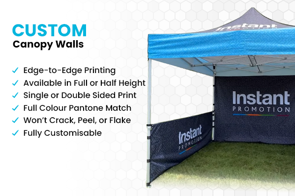 Custom Back Wall and Side Walls Included