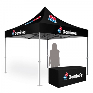 3m x 3m Branded Gazebo with Custom Table Cover
