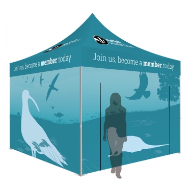 3m x 3m Printed Gazebo with Full Height Walls