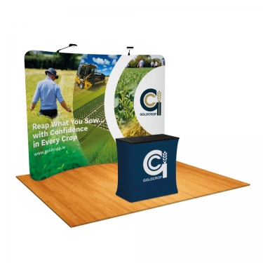 3m Curved Display with Podium