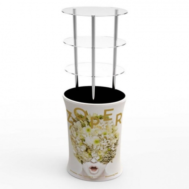 Oval Stretch Fabric Display Tower