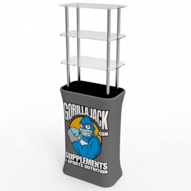  Rectangular Stretch Fabric Display Tower 