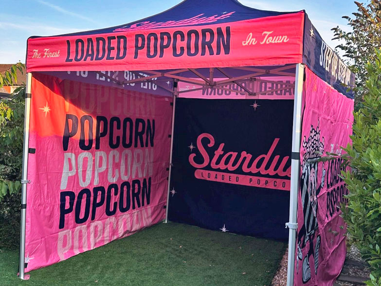 Stardust Loaded Popcorn's Custom Pop-Up Gazebo