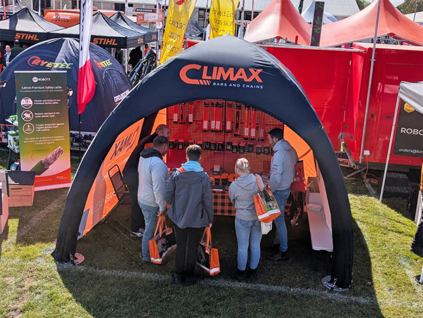 Climax Bars & Chains Turn Heads with Branded Sealed Air Spider Dome X1 at GroundsFest