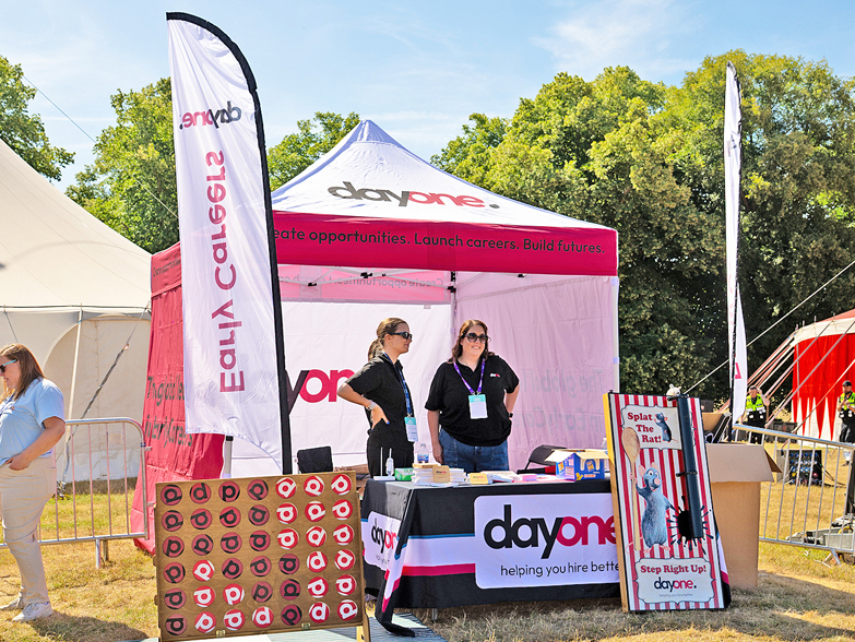 Day One Careers Make Their Mark at RecFest with a Branded Event Setup