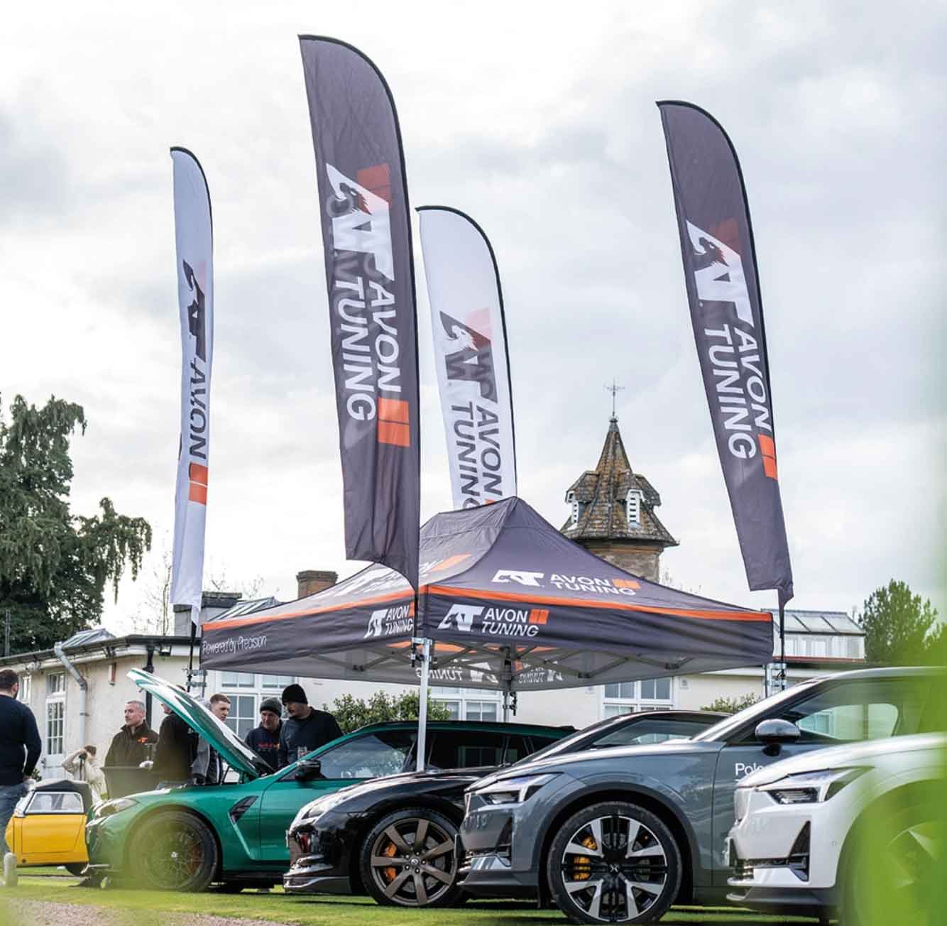 How UK Brands build Professional Event Set Ups with Feather Flags and Teardrop Flags