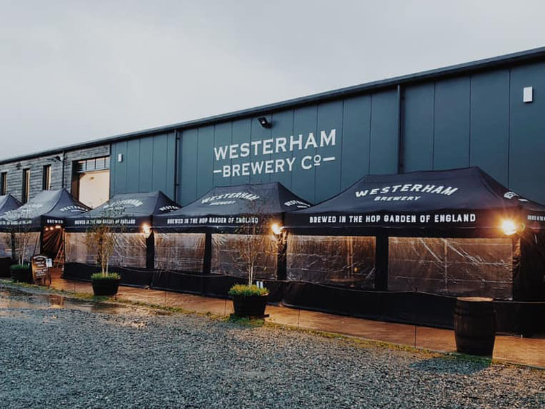 Westerham Brewery Outdoor Connected Gazebos